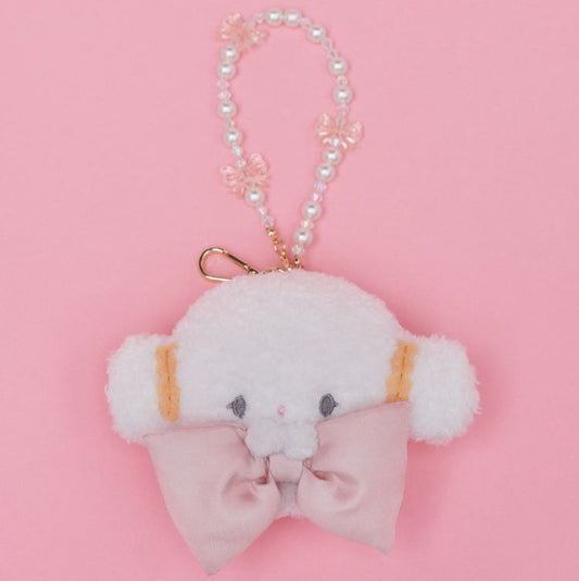 Maison de FLEUR × Sanrio characters | Cogimyun Mascot Holder Bag Charm Keychain with Pearl Chain 10 x 12cm (Limited