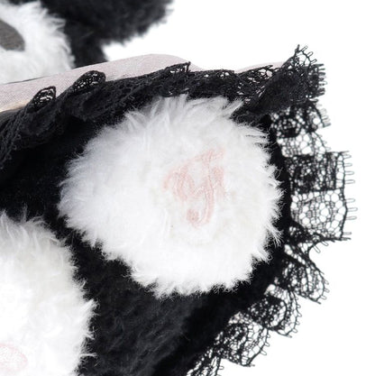 Maison de FLEUR × MY MELODY | Black Mascot Holder Bag Charm Plush Keychain 120x90mm
