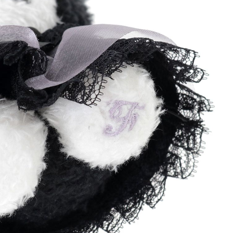 Maison de FLEUR × Kuromi | Black Mascot Holder Bag Charm Plush Keychain 120x90mm