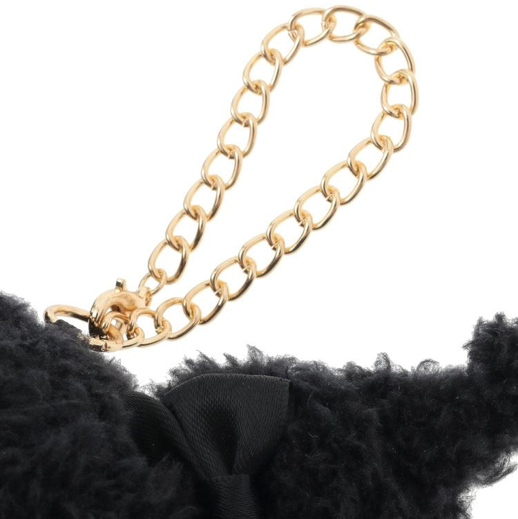 Maison de FLEUR × Kuromi | Black Mascot Holder Bag Charm Plush Keychain 120x90mm