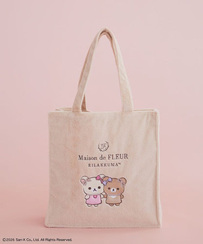 Maison de FLEUR  x Rilakkuma |  Fur Square Tote Bag 120x360x370mm