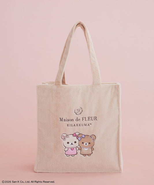 Maison de FLEUR  x Rilakkuma |  Fur Square Tote Bag 120x360x370mm