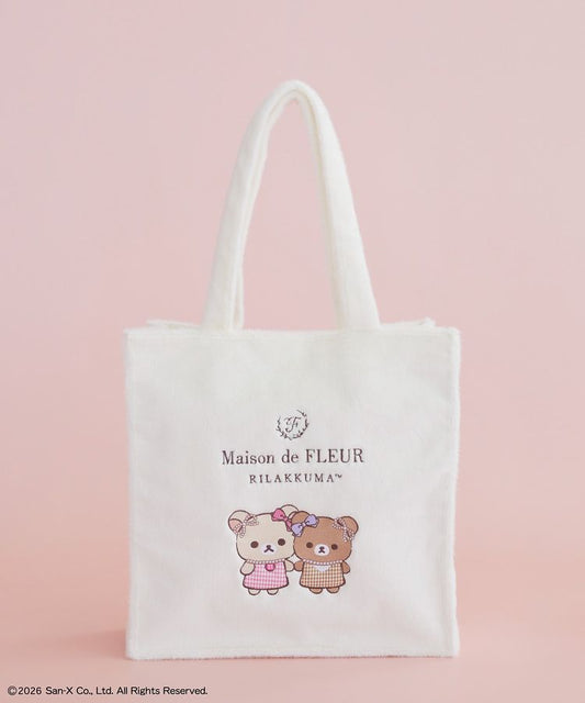 Maison de FLEUR  x Rilakkuma |  Fur Square Tote Bag 120x360x370mm