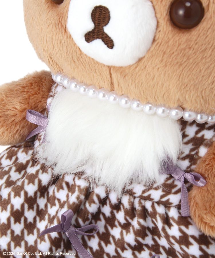 Maison de FLEUR  x Rilakkuma |  Chairoikoguma Plush Toy Plush Doll 190x155x100mm