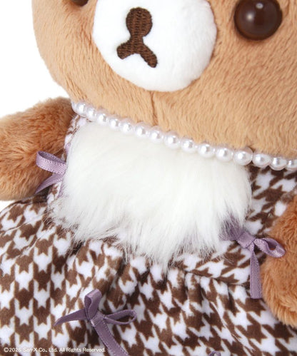 Maison de FLEUR  x Rilakkuma |  Chairoikoguma Plush Toy Plush Doll 190x155x100mm
