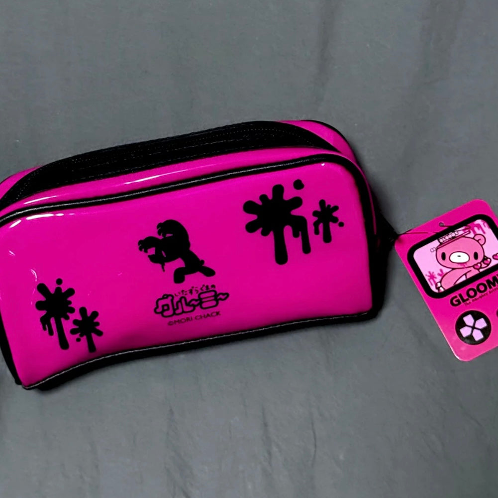 Gloomy Bear | The Naughty Grizzly Square Pouch Zipper Pouch H100×W200×D58mm