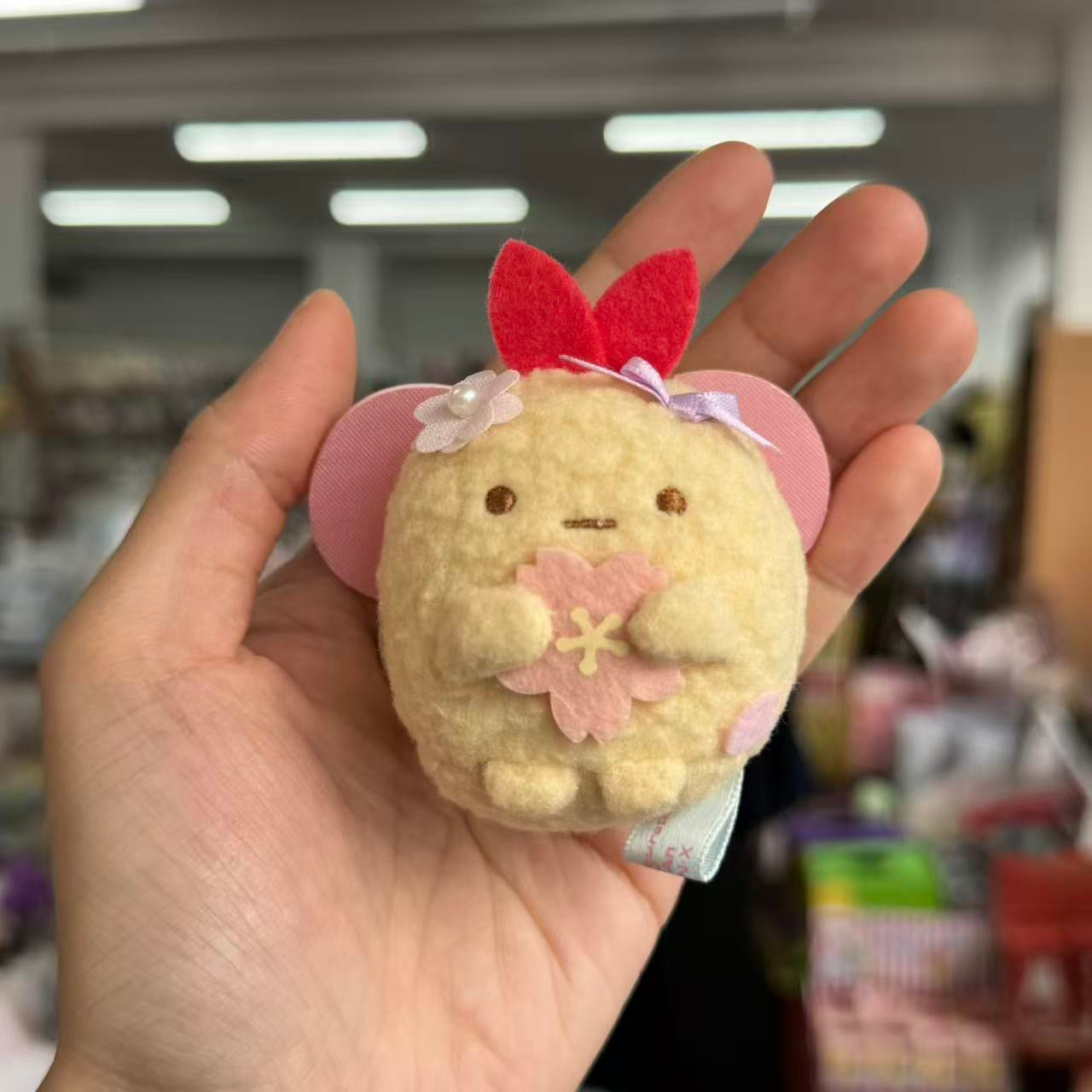 SAN-X | Sumikko Gurashi Flower Fairy Ebifurai No Shippo Bag Charm Keychain (Zenkoji Temple Limit)
