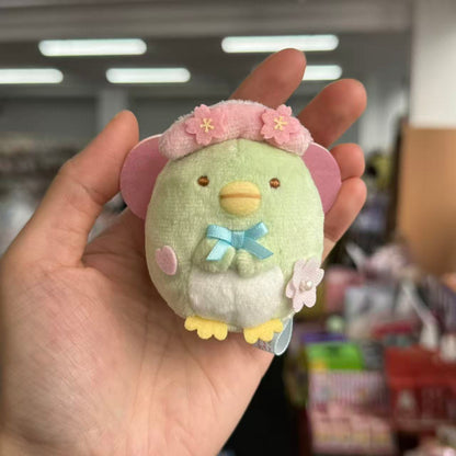 SAN-X | Sumikko Gurashi Flower Fairy Penguin? Bag Charm Keychain (Zenkoji Temple Limit)