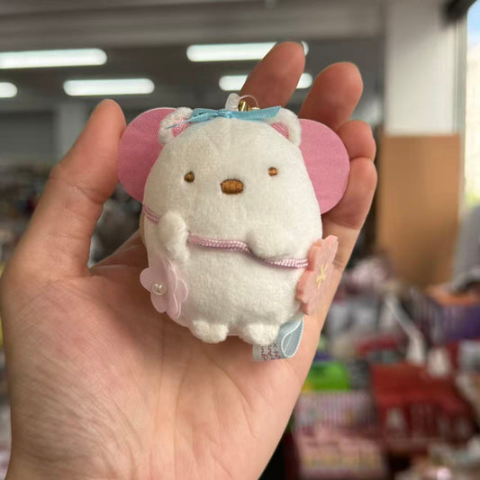 SAN-X | Sumikko Gurashi Flower Fairy Shirokuma Bag Charm Keychain (Zenkoji Temple Limit)