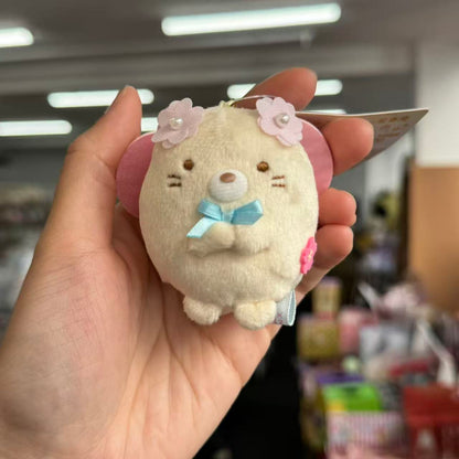 SAN-X | Sumikko Gurashi Flower Fairy Neko Bag Charm Keychain (Zenkoji Temple Limit)
