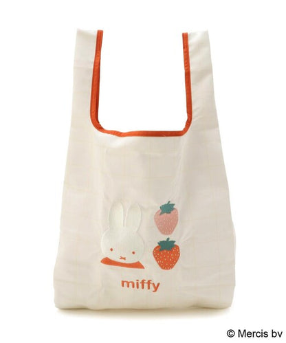 MIFFY | Dick Bruna Miffy Strawberry Embroidered Eco Bag 530x300mm (Strawberry＆Tulip)
