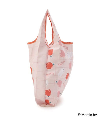 MIFFY | Dick Bruna Miffy Tulip Embroidered Eco Bag 530x300mm (Strawberry＆Tulip)