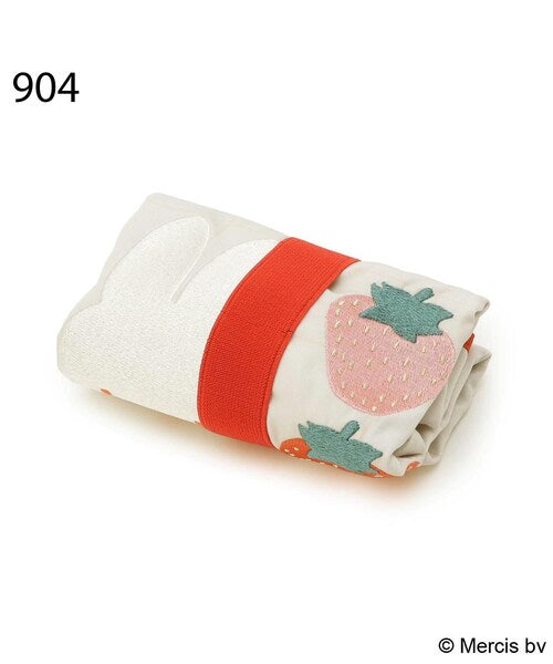 MIFFY | Dick Bruna Miffy Strawberry Embroidered Eco Bag 530x300mm (Strawberry＆Tulip)