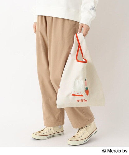 MIFFY | Dick Bruna Miffy Strawberry Embroidered Eco Bag 530x300mm (Strawberry＆Tulip)