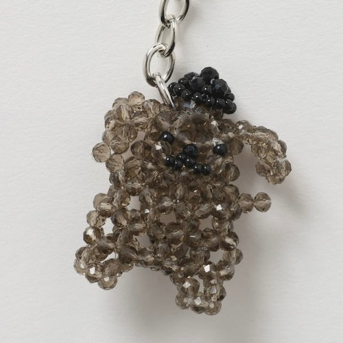SANRIO x LOWRYS FARM | Pompompurin Bead Key Charm Keychain 50x45mm (Black)