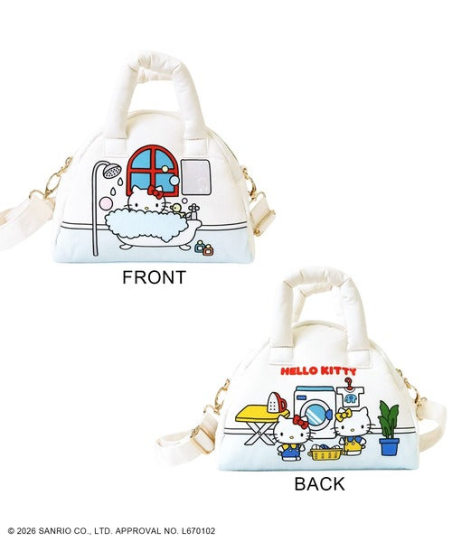SANRIO x ACCOMMODE | Hello Kitty Puff Boston Bag 180x240x100mm