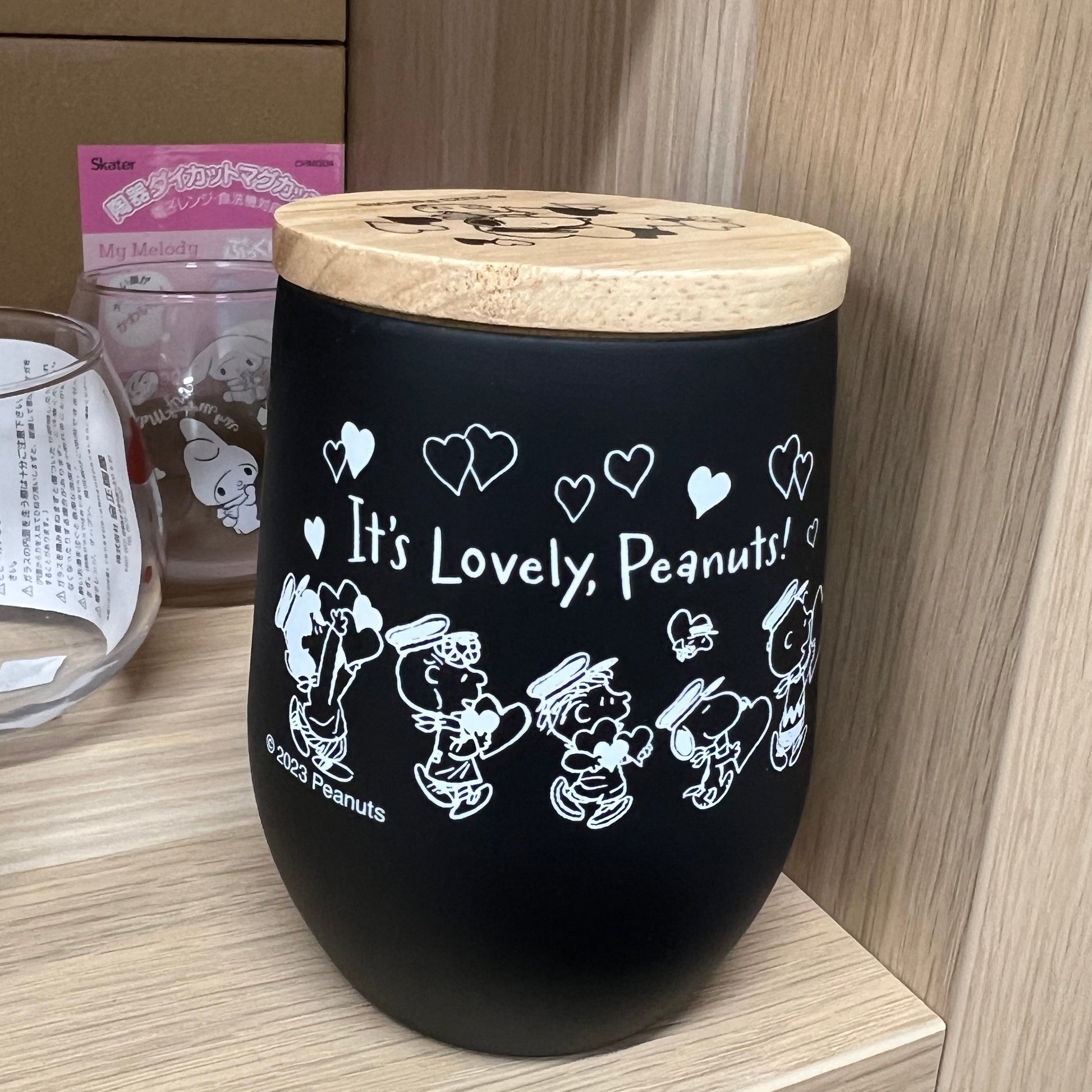 Peanuts | Snoopy Stainless Bottle With Wooden Lid