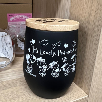 Peanuts | Snoopy Stainless Bottle With Wooden Lid