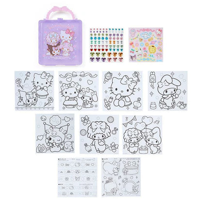 Sanrio | Coloring &Sticker Set 日本三丽鸥 手提 着色本&贴纸组合 Purple