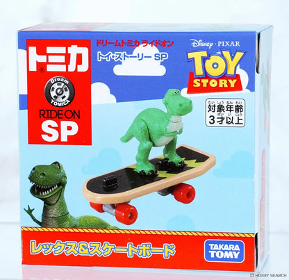 Dream Tomica | Ride On Toy Story SP SP Rex & Skateboard 80x80x40mm