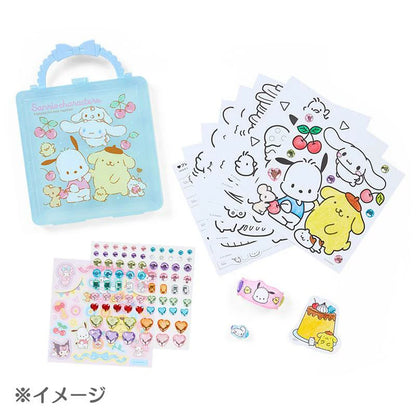 Sanrio | Coloring &Sticker Set 日本三丽鸥 手提 着色本&贴纸组合 Blue