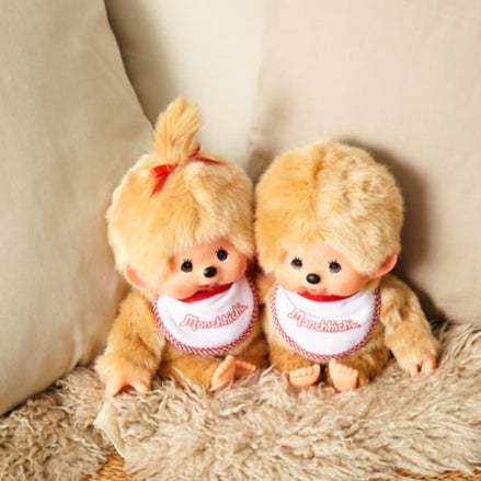 Monchhichi | Plush Toy Plush Doll H10×W7×D15cm (Beige Girl)