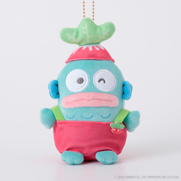 SANRIO | Hangyodon Freshly Harvested Farm Squishy Mascot Keychain Bag Charm 120mm Approx. (Radish)