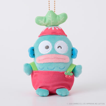 SANRIO | Hangyodon Freshly Harvested Farm Squishy Mascot Keychain Bag Charm 120mm Approx. (Radish)