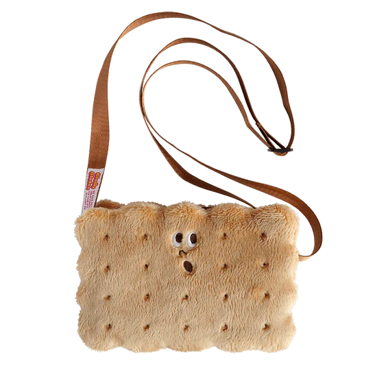 GLADEE | Pouch with Strap Shoulder Bag Crossbody Bag (S’more Sandwich Cookies / Biscuit)