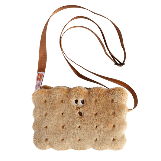 GLADEE | Pouch with Strap Shoulder Bag Crossbody Bag (S’more Sandwich Cookies / Biscuit)