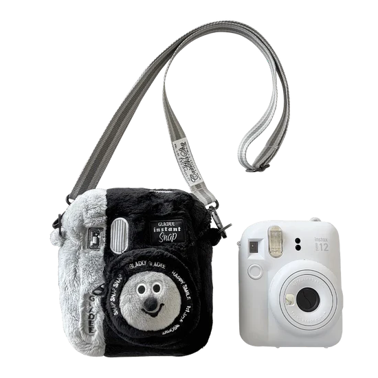 GLADEE | Instant Camera Pouch Shoulder Bag 160 x 125 x 120mm (Camera - Black)