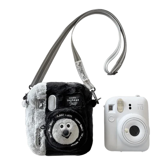 GLADEE | Instant Camera Pouch Shoulder Bag 160 x 125 x 120mm (Camera - Black)