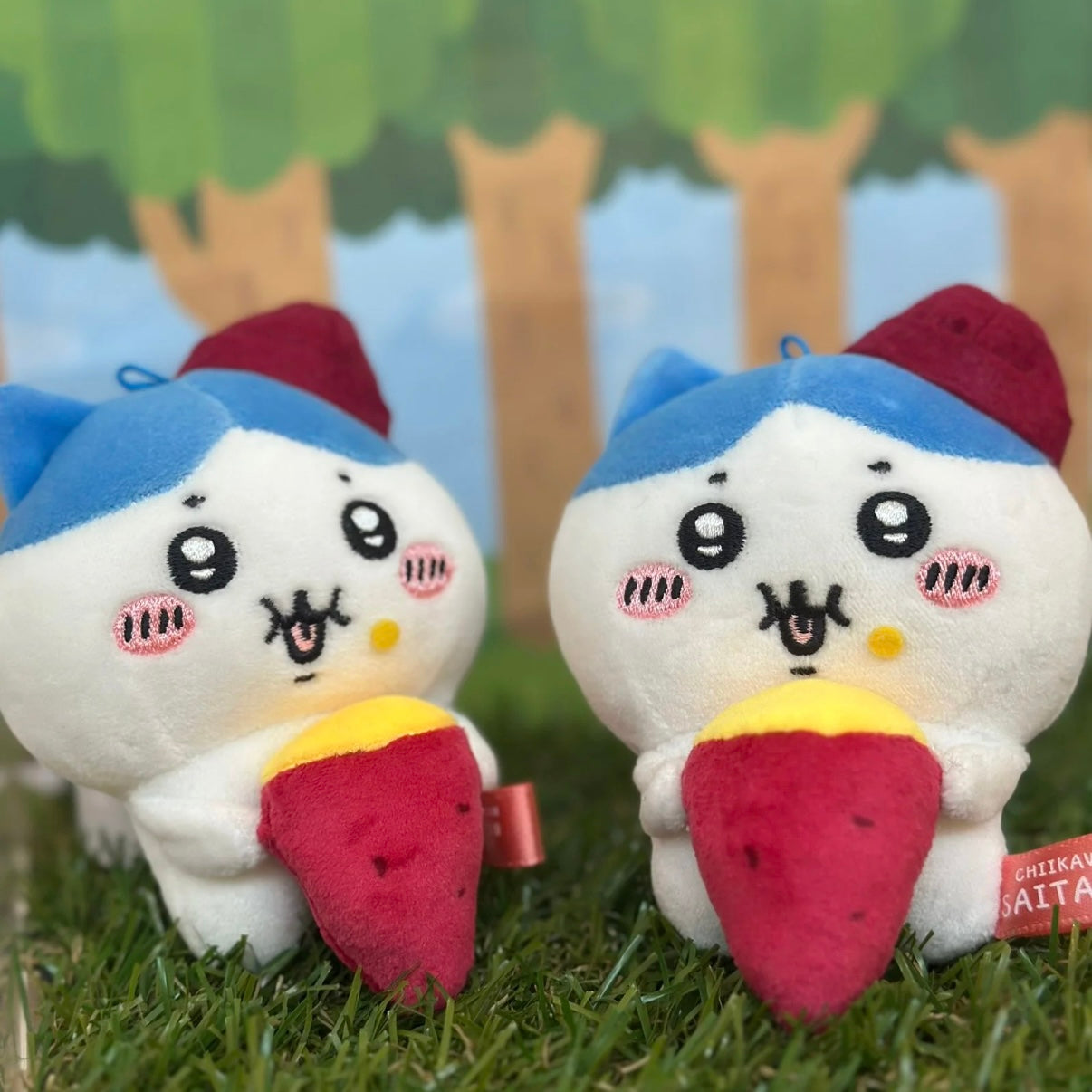 CHIIKAWA | Hachiware Panda Usagi Plush Mascot Holder 10cm (Sweet Potato)