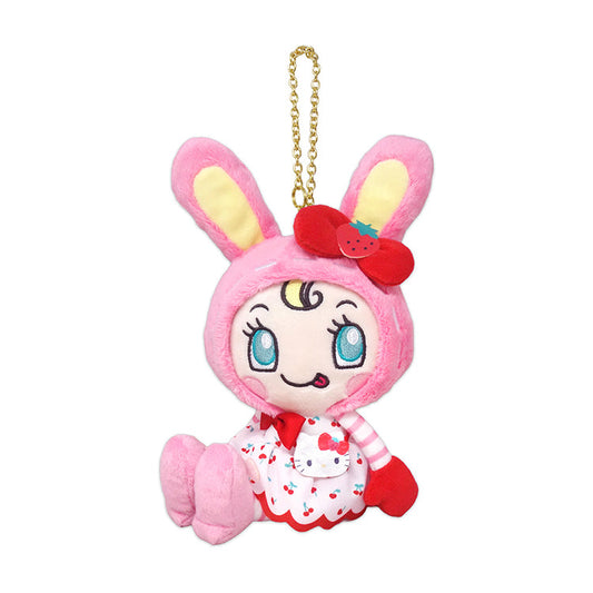 Sanrio × Mezzo Piano | Berrier-chan Hello Kitty Cherry Dress Mascot Holder Bag Charm Keychain 240mm