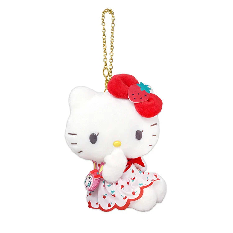 Sanrio × Mezzo Piano | Hello Kitty Berrier-chan Cherry Dress Mascot Holder Bag Charm Keychain 150mm