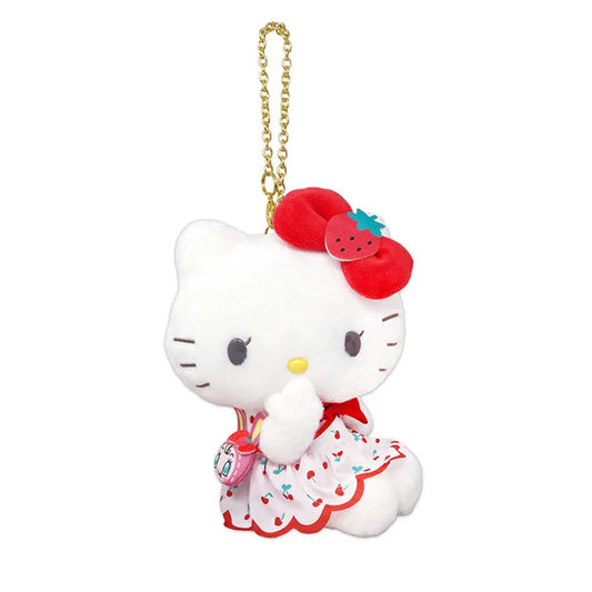 Sanrio × Mezzo Piano | Hello Kitty Berrier-chan Cherry Dress Mascot Holder Bag Charm Keychain 150mm