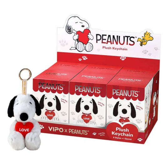 VIPO x Peanuts | Snoopy Cute Pals Series Plush Keychain Blind Box 100 x 100 x 150mm (order six for complete box)