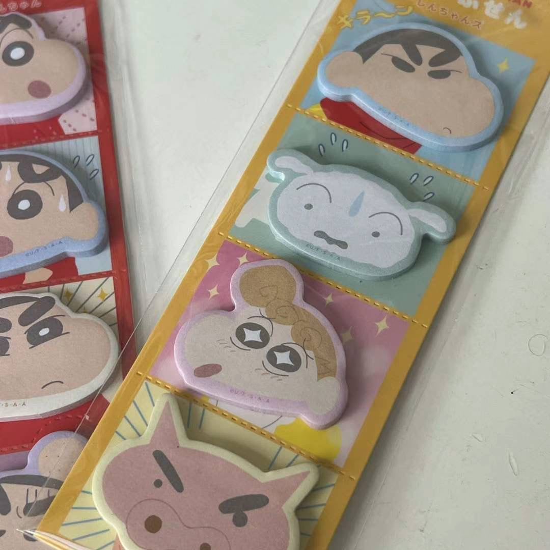 Crayon Shin-Chan | Four Panel Sticky Notes Various H156×W50Mm × 4Type 30Pieces