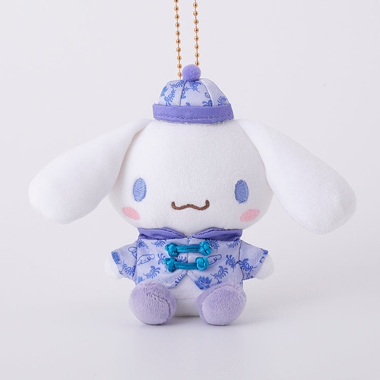 SANRIO | Cinnamoroll Mascot Holder Plush Keychain Bag Charm Approx. 10cm (Yamuchamucha~zu)