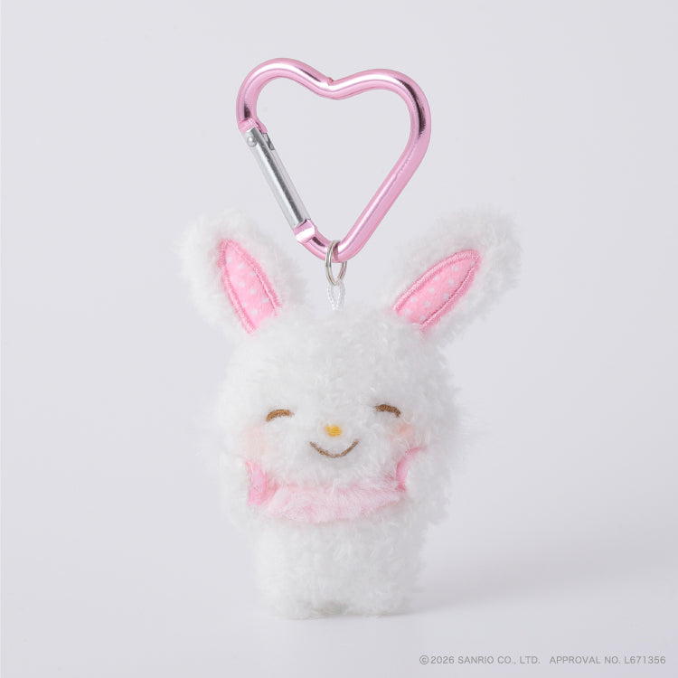 SANRIO | WishMeMell Fluffy Mini Mini Mascot Holder Plush Keychain 75mm (Cheek Squeeze)