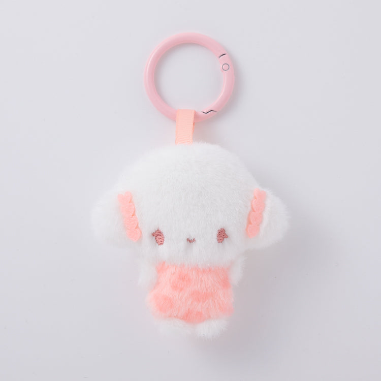SANRIO | Cogimyun Leopard Print Heart Fluffy Chibi Friends Mini Mascot 70mm Approx.