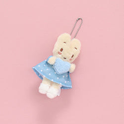 SANRIO x Bleu Bleuet | Marron Cream Mascot Holder Fluffy Keychain Bag Charm 10cm Approx.