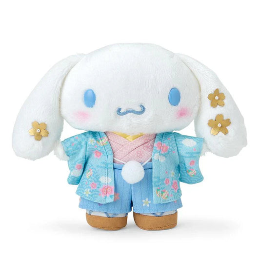 Sanrio | Cinnamoroll Plush Doll 20×8.5×17Cm (Kimono/ Sakura 2024)