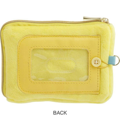 SAN-X | Rilakkuma Kiiroitori Plush Square Pass Case Pouch Reel 100×130×20mm
