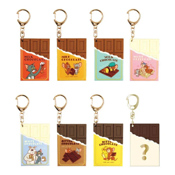 TOM and JERRY | Secret Chocolate-Shaped Keychain Blind Box H70 x W48 x D5mm