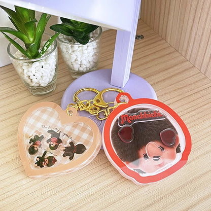 Monchhichi | Swinging Acrylic Keychain H7.4×W7.1×D0.7cm (Face Shape)