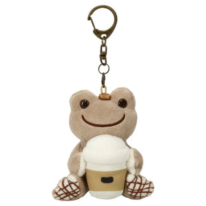 Pickles the Frog | Plush Keychain Bag Charm 90×85×60mm (Always Coffee Togo)