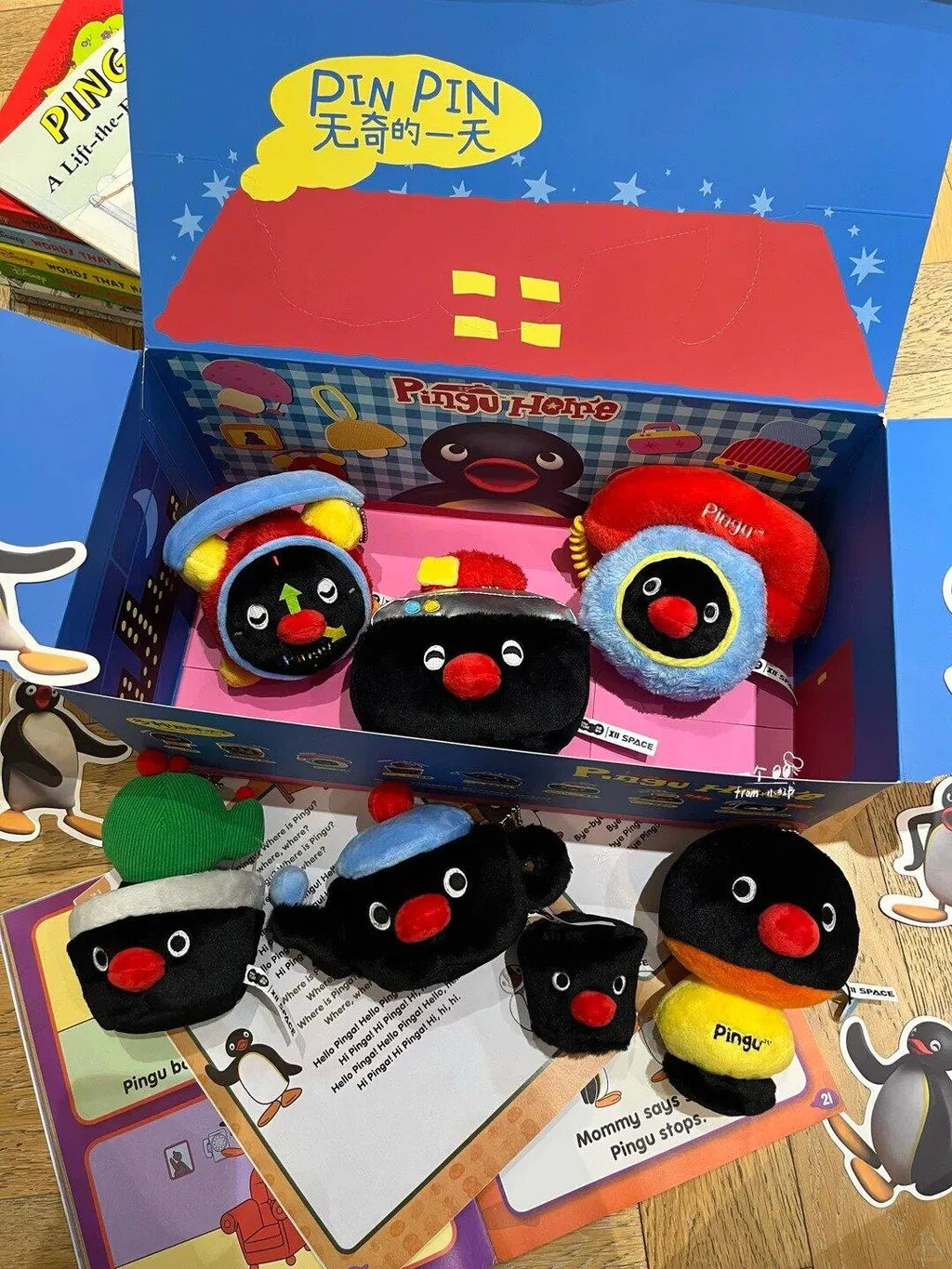 Pingu| Home Diary Series Plush Blind Box Keychain Bag Charm (Shipped Randomly)