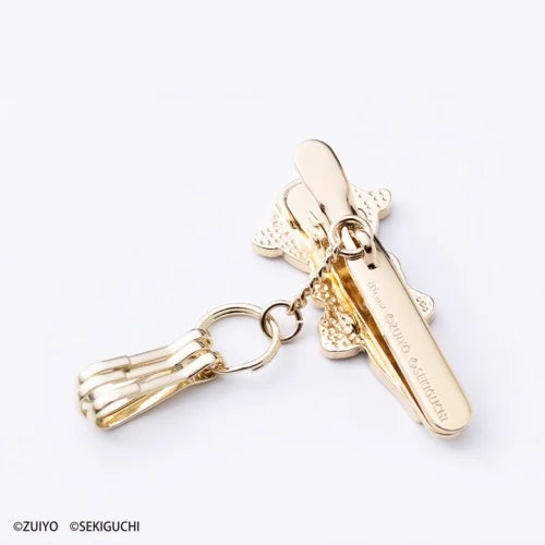 Heidi X Monchhichi | 50Th Anniversary Mental Bag Key Clip Keychain 2.3Cm 4.7Cm（Yuki-Chan