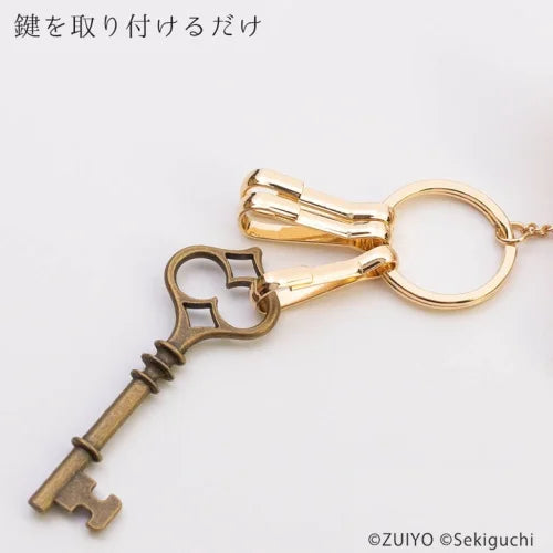 Heidi X Monchhichi | 50Th Anniversary Mental Bag Key Clip Keychain 2.3Cm 4.7Cm（Yuki-Chan